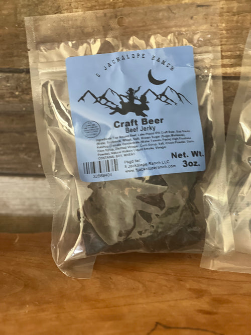 5 Jackalope Ranch Craft beer beef jerky