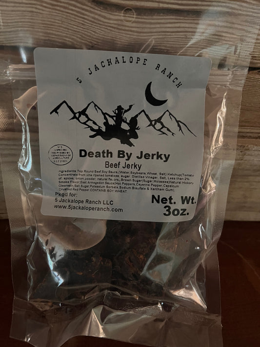 spicy
beef 
jerky